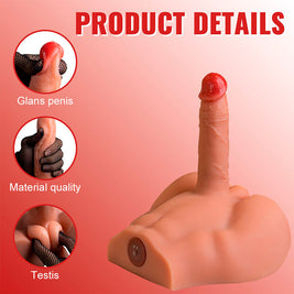 XISE - PEEL DILDO ASS REALISTICO DILDO MASTURBATORE POSIZIONE FRONTALE CON SPINTA 17,5 CM