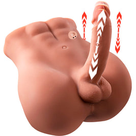 XISE - BERTLETT DILDO ASS REALISTICO DILDO E ANO MASTURBATORE POSIZIONE FRONTALE CON SPINTA 18 CM