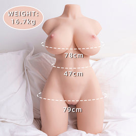 XISE - TORSO REALISTICO FEMMINILE ORDINATO CON SPINTA 71 CM