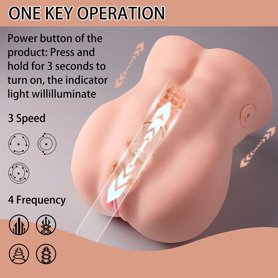 XISE - LYDIA MASTURBATORE VAGINA FEMMINILE CON SPINTA 25 CM