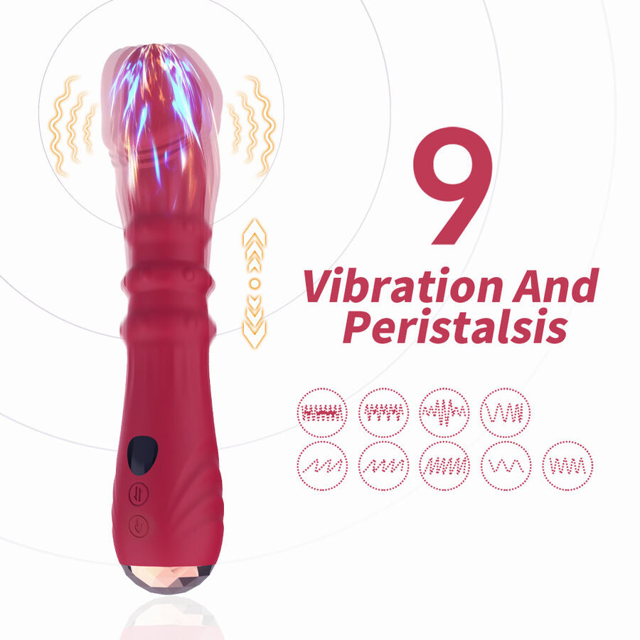 Vibratore Punto A Termoregolabile Premium in Silicone Rosso - immagine 3