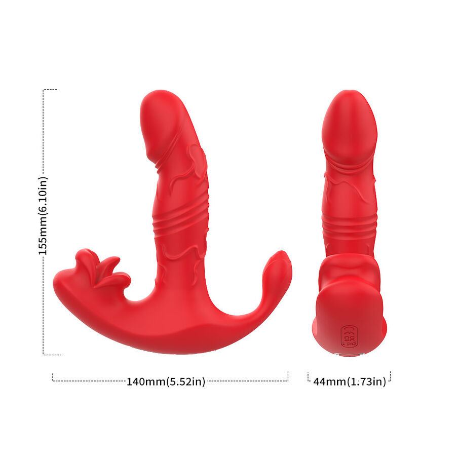Vibratore Indossabile con Telecomando e Stimolatore Punto G - immagine 9