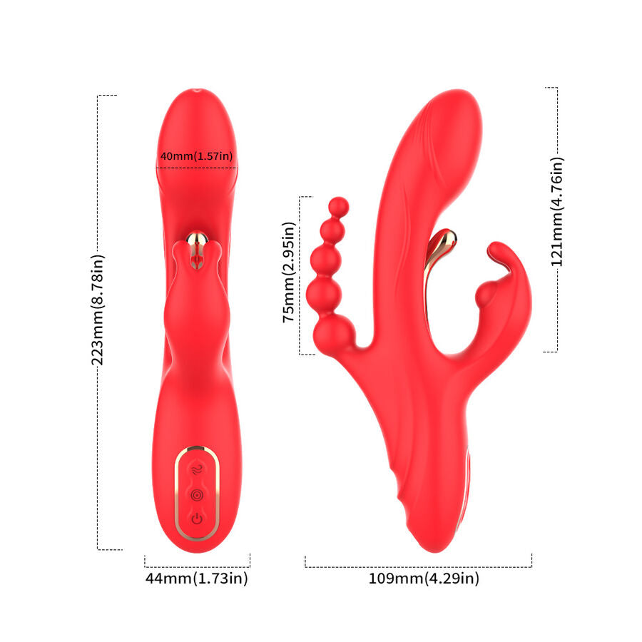 Vibratore Doppio in Silicone Premium Punto G e Clitoride - immagine 6