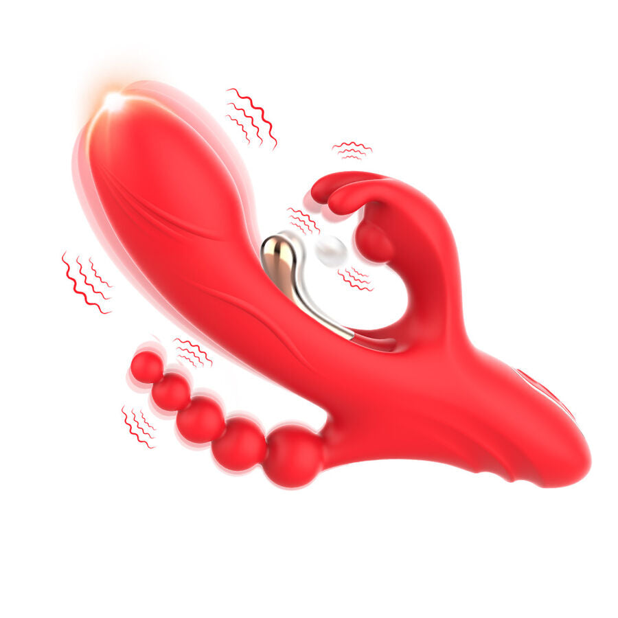 Vibratore Doppio in Silicone Premium Punto G e Clitoride - immagine 4