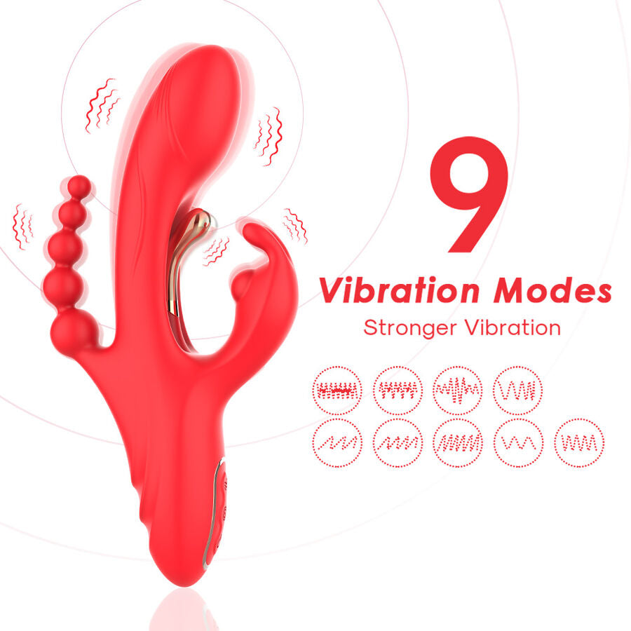 Vibratore Doppio in Silicone Premium Punto G e Clitoride - immagine 3