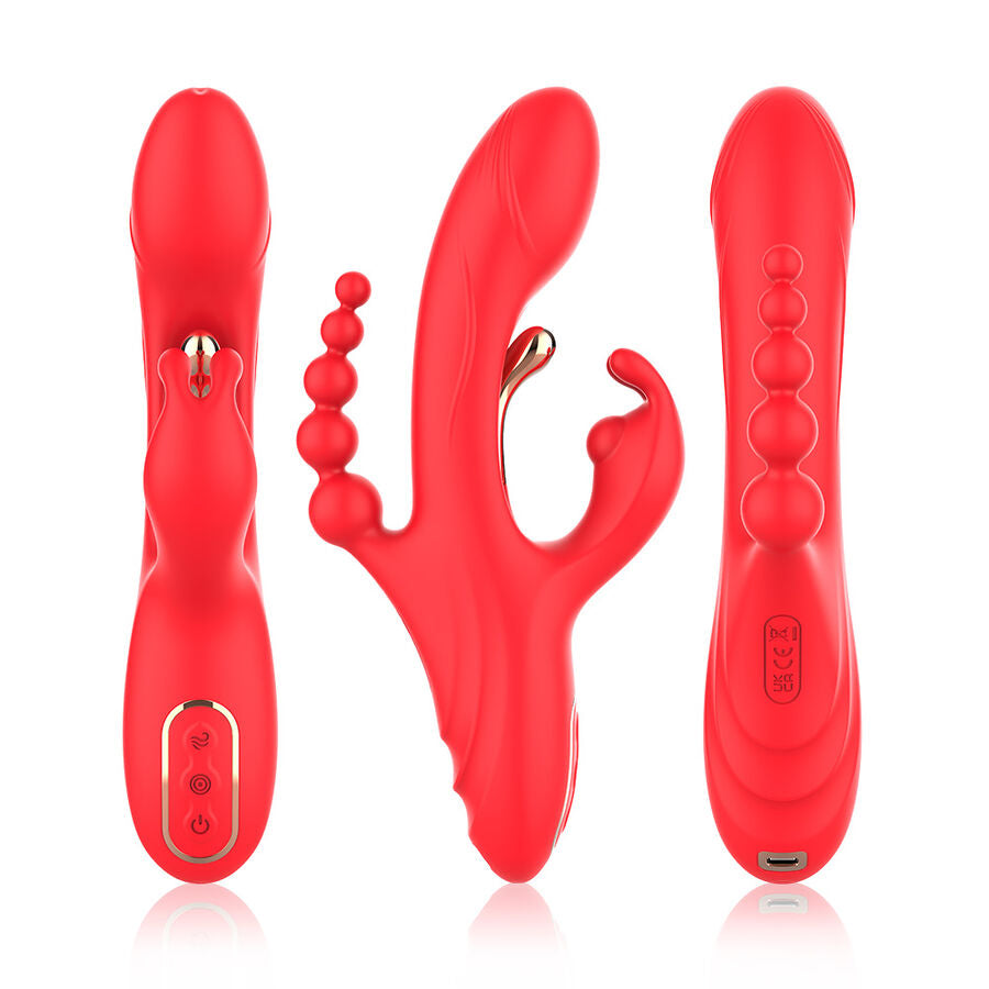 Vibratore Doppio in Silicone Premium Punto G e Clitoride - immagine 5
