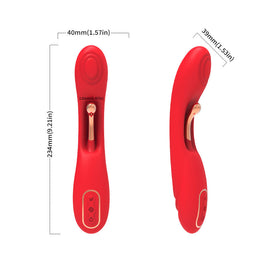 Vibratore con Lingua Oscillante in Silicone Body-Safe Rosso - immagine 8