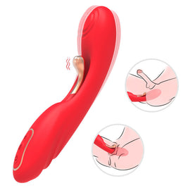 Vibratore con Lingua Oscillante in Silicone Body-Safe Rosso - immagine 2