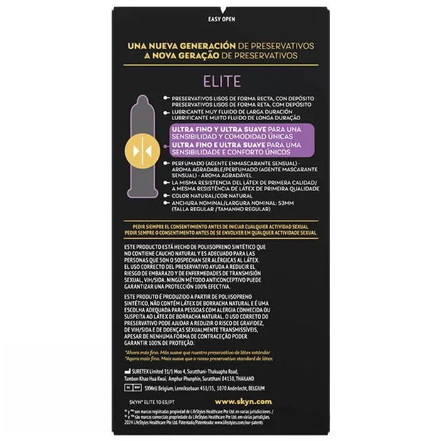 Skyn Elite Preservativi Ultra-Sottili Senza Lattice 10 Unità - immagine 2