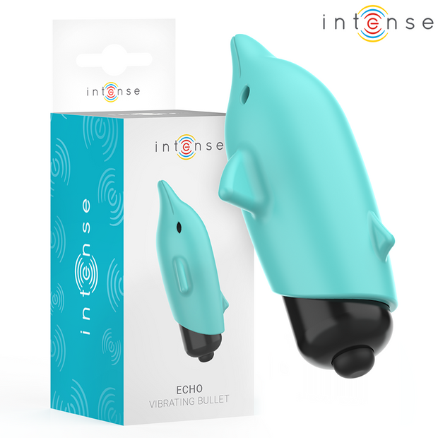 Fun Toys Intense Echo Vibrante Bullet Delfino in Silicone Blu