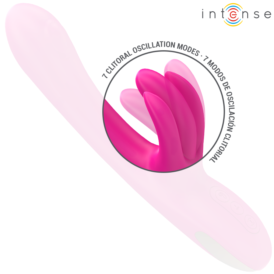 INTENSE - VIBRATORE MULTIFUNZIONE CONIGLIO BRITNEY 23 CM ROSA