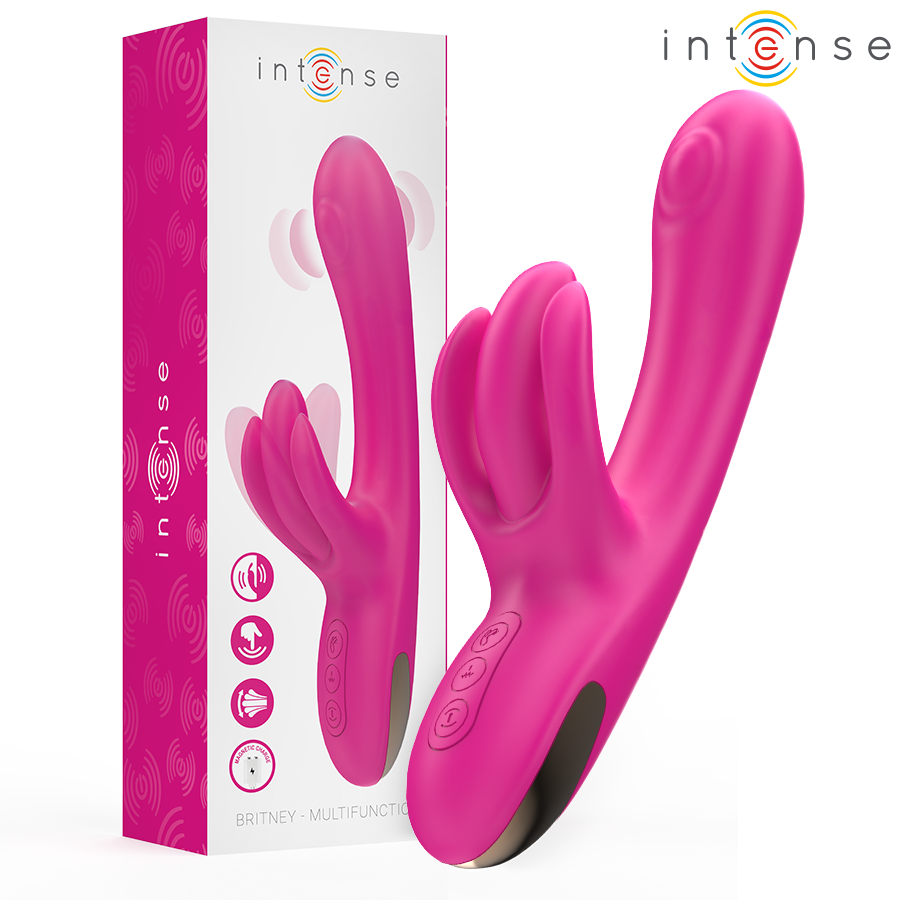 Intense Britney Vibratore Rabbit in Silicone Premium 23cm