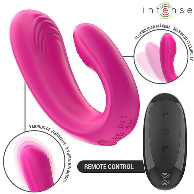 Control Intense Janet Vibratore Doppio a U con Telecomando - immagine 2