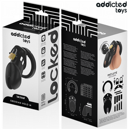 ADDICTED TOYS LOCKED - GABBIA PER PENE OBSIDIAN HOLD TAGLIA M