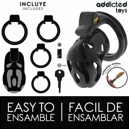 ADDICTED TOYS LOCKED - GABBIA PER PENE SIGILLATA CRYPT 8 CM