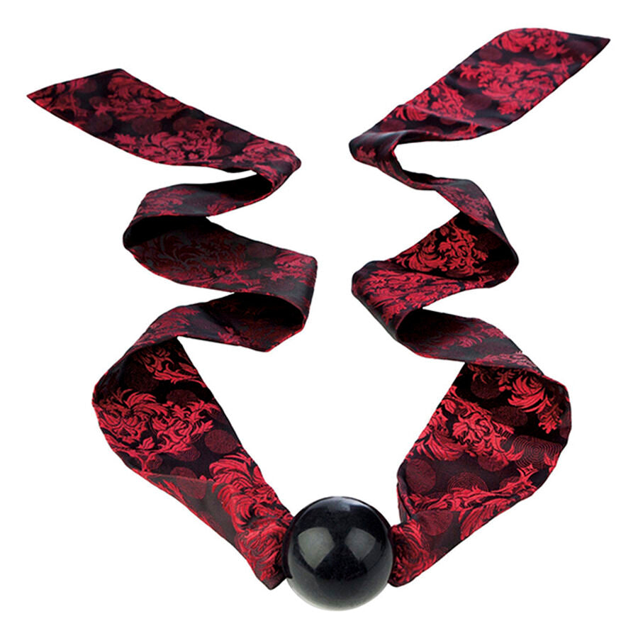 CALEXOTICS - SCANDAL BALL GAG CON FIOCCO NERO/ROSSO