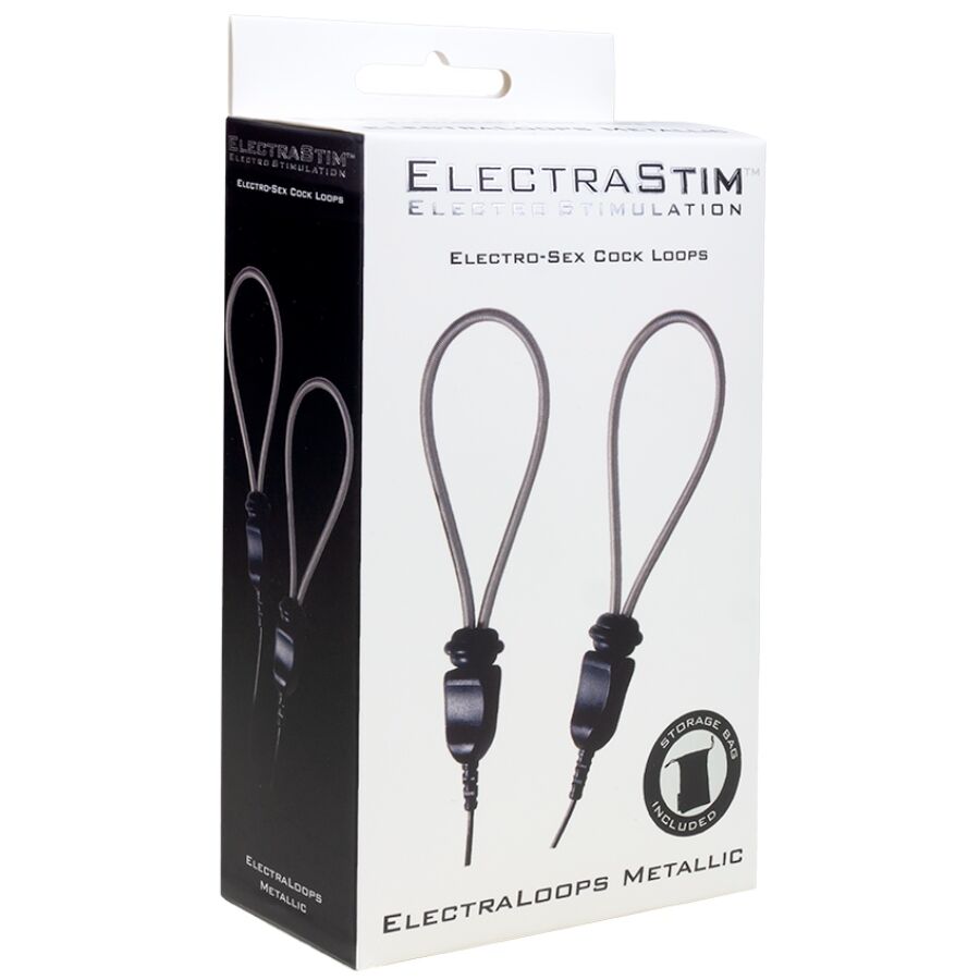 ELECTRASTIM - ELECTRALOOPS E-STIM ANELLI PER PENE IN METALLO REGOLABILI