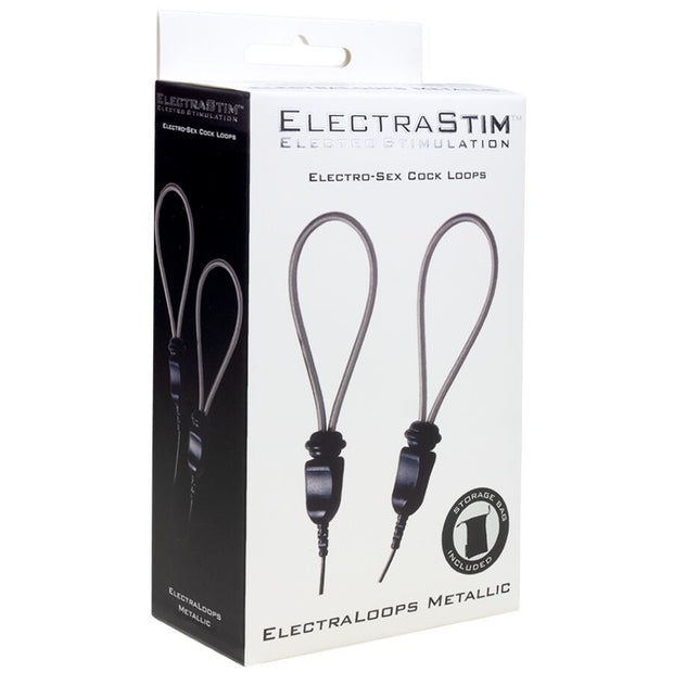 ELECTRASTIM - ELECTRALOOPS E-STIM ANELLI PER PENE IN METALLO REGOLABILI