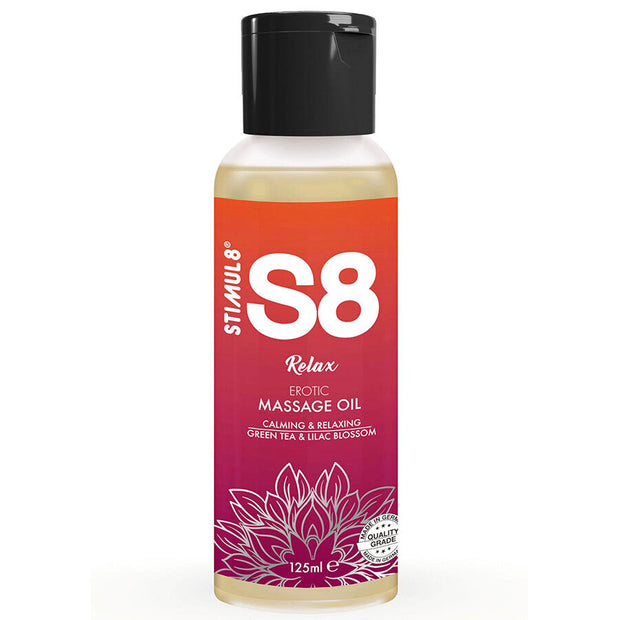 Stimul8 Olio per Massaggi al Tè Verde 125ml Relax Premium