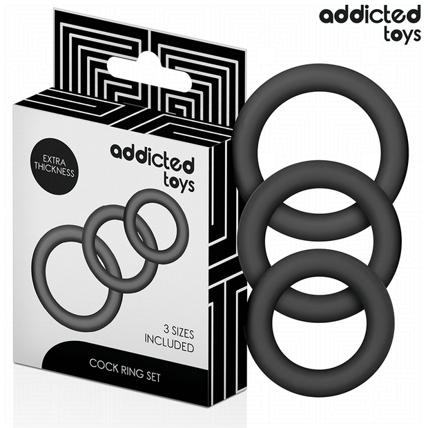 ADDICTED TOYS - SET DI ANELLI IN SILICONE MODELLO 1