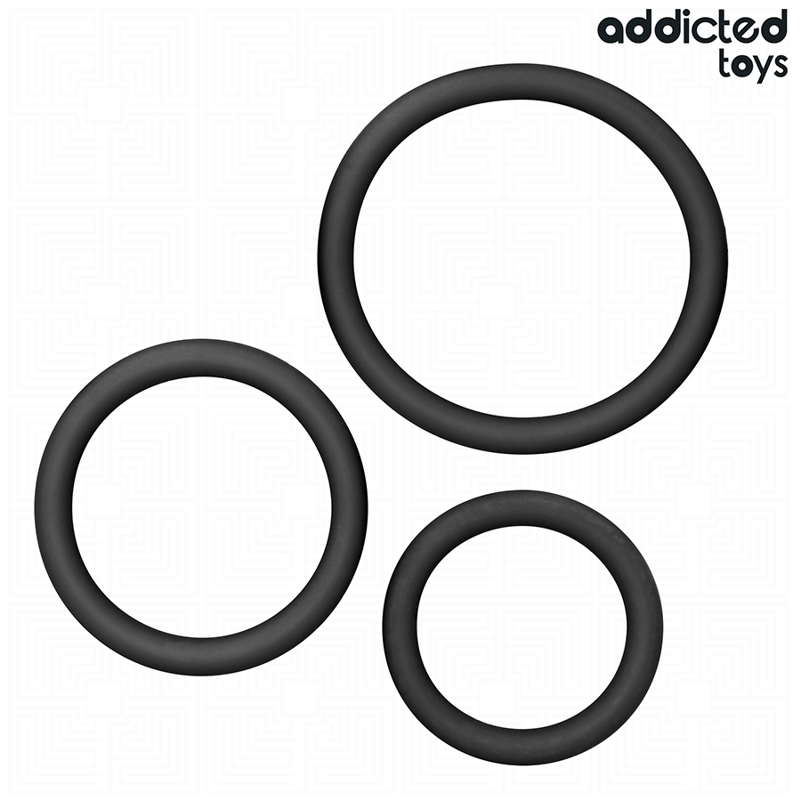 ADDICTED TOYS - SET DI ANELLI IN SILICONE MODELLO 2