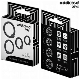 ADDICTED TOYS - SET DI ANELLI IN SILICONE A PRESSIONE