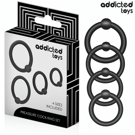 ADDICTED TOYS - SET DI ANELLI IN SILICONE A PRESSIONE