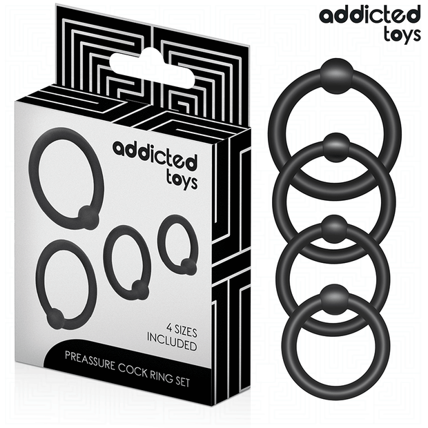 ADDICTED TOYS - SET DI ANELLI IN SILICONE A PRESSIONE