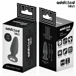 ADDICTED TOYS - PLUG ANALE CON GIOIELLO TAGLIA S 8,8 CM