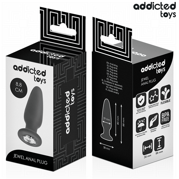 ADDICTED TOYS - PLUG ANALE CON GIOIELLO TAGLIA S 8,8 CM