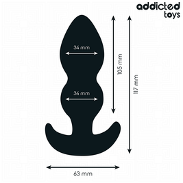 ADDICTED TOYS - TAPPO ANALE TAGLIA L 11,7 CM