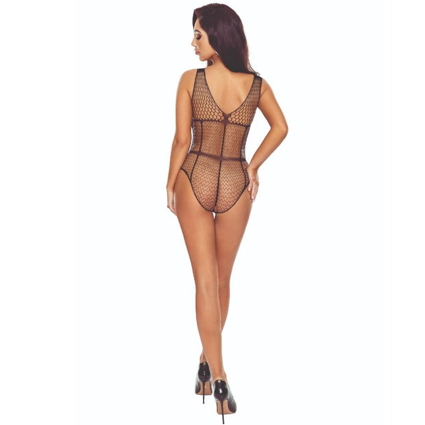 PASSION - BS114 BODYSTOCKING CON GRIGLIA NERA