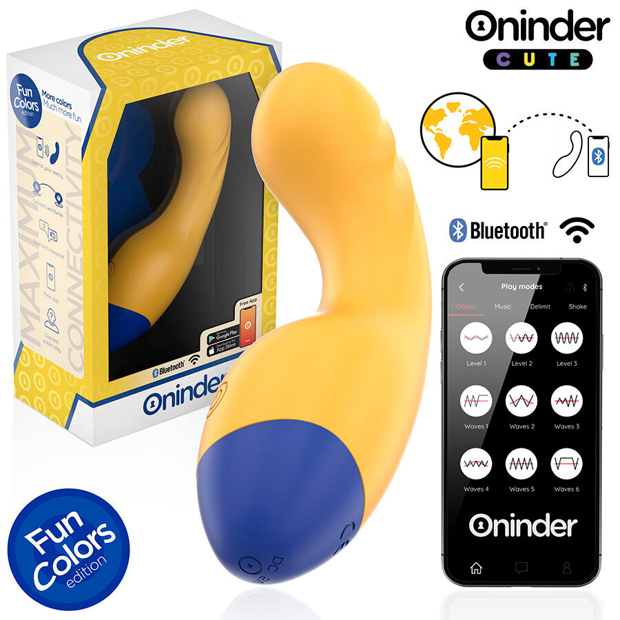 Oninder Cute Vibratore Punto G Smart con App Body-Safe
