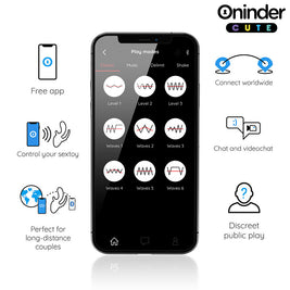 ONINDER CUTE - LOVE 3 SOME TRIPLO VIBRATORE - APP GRATUITA IN TUTTO IL MONDO