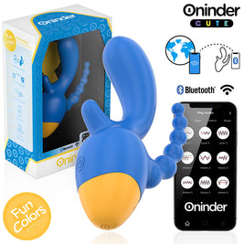 Oninder Cute Vibratore Triplo Intelligente con App | Silicone