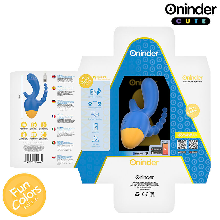 ONINDER CUTE - LOVE 3 SOME TRIPLO VIBRATORE - APP GRATUITA IN TUTTO IL MONDO