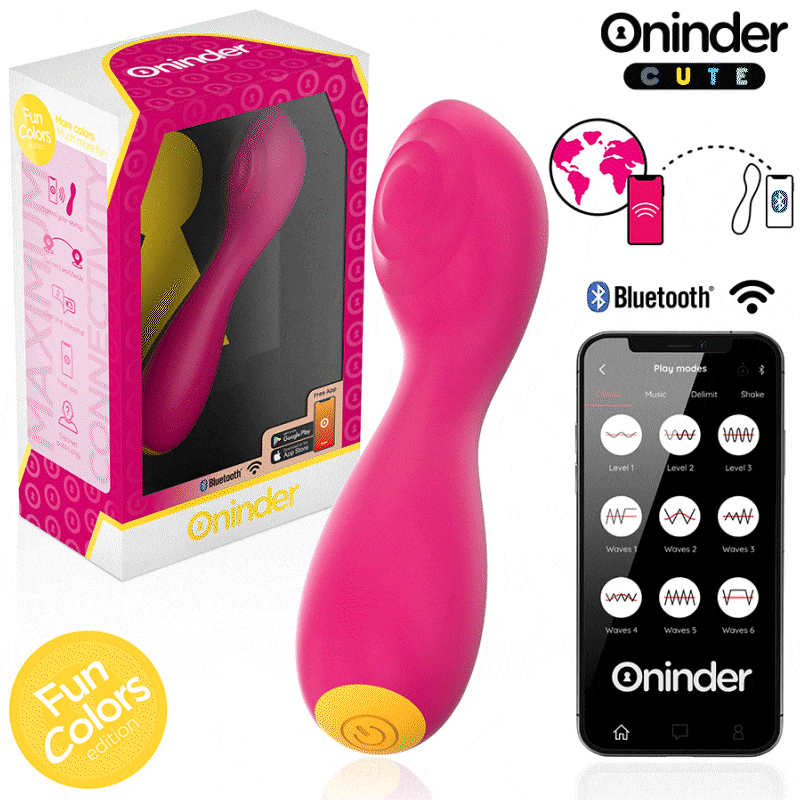 Oninder Cute Vibratore Punto G con App Controllo Remoto