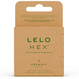 LELO HEX Preservativi Organici Confezione da 3 | Premium