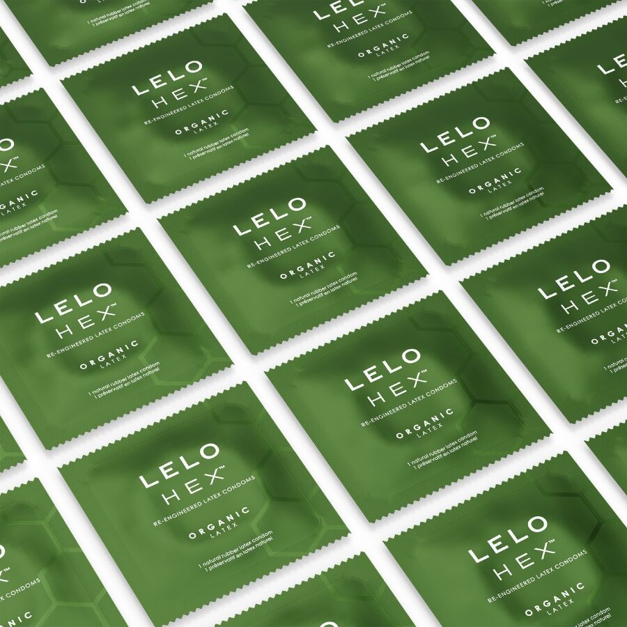 LELO HEX™ Organic: Preservativi in Lattice Bio, L-Arginina per Erezioni, Massima Sicurezza