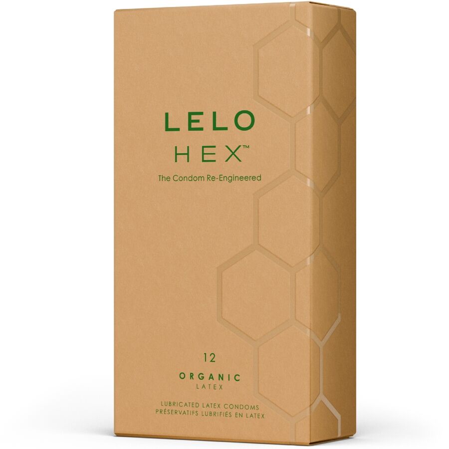 LELO HEX™ Organic: Preservativi in Lattice Bio, L-Arginina per Erezioni, Massima Sicurezza