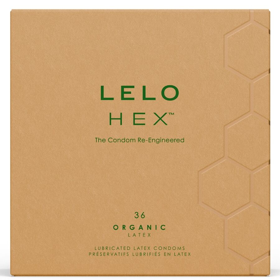 LELO HEX Preservativi Organici Confezione da 36 Unità Premium