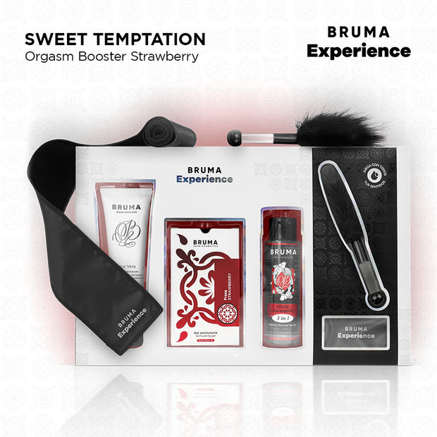 Bruma Xperience Kit Tentazione Fragola con Potenziatore | Benessere di Coppia - immagine 2