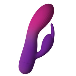 Rocks-Off Glo-Girl Vibratore Rabbit Viola in Silicone Premium