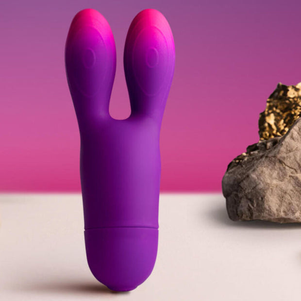 Rocks-Off Glo-Girl Bunny Vibratore Rabbit Flessibile Viola - immagine 2
