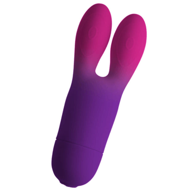 Rocks-Off Glo-Girl Bunny Vibratore Rabbit Flessibile Viola