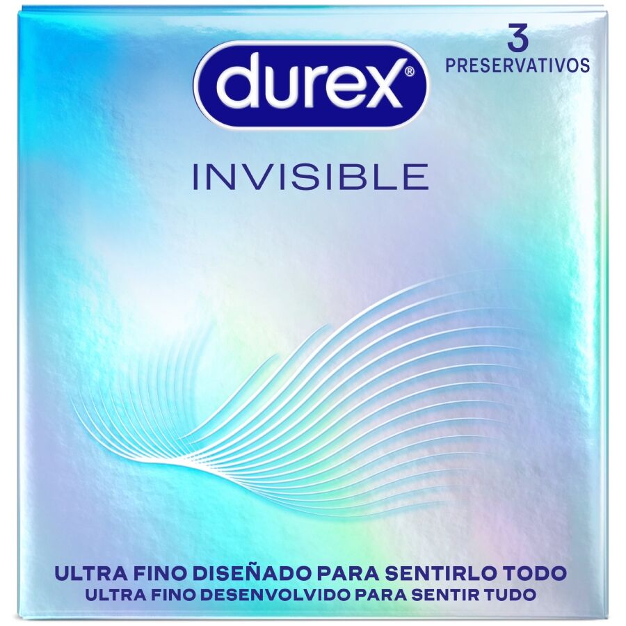 Durex Invisible Preservativi Ultra Sottili 3 Unità Premium