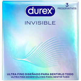 Durex Invisible Preservativi Ultra Sottili 3 Unità Premium