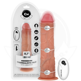 COCK MILLER - DILDO REALISTICO CON VENTOSA E TELECOMANDO VIBRAZIONE 20,5 CM