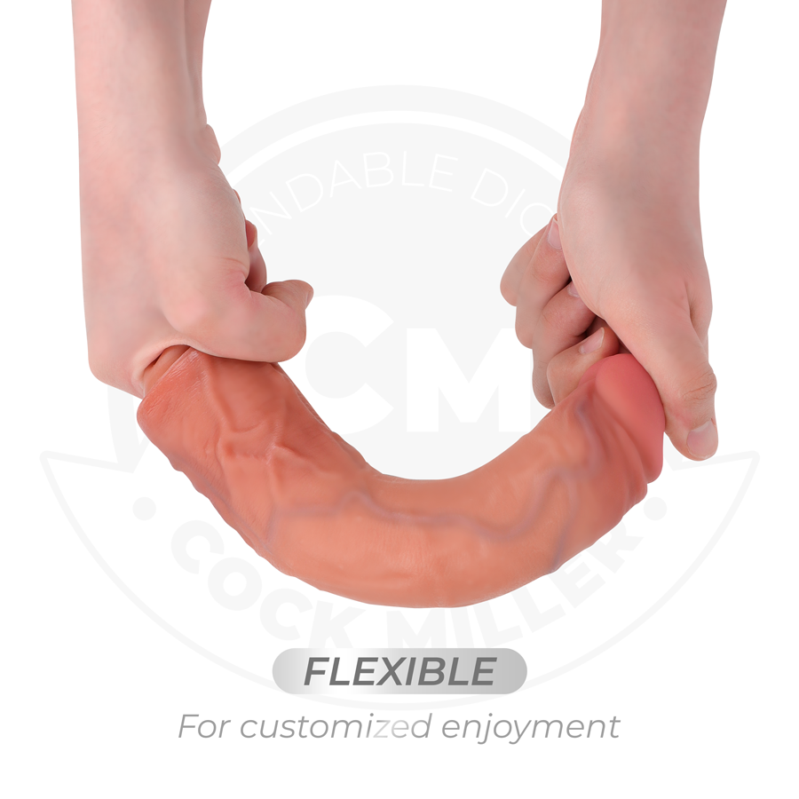 COCK MILLER - DILDO REALISTICO CON VENTOSA E VIBRAZIONE CON TELECOMANDO 21,5 CM