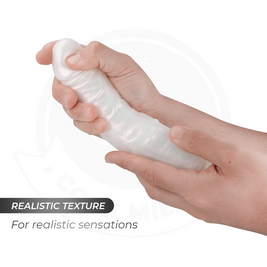 COCK MILLER - DILDO CON VENTOSA, LUCI E VIBRAZIONE CON TELECOMANDO BIANCO 21,5 CM